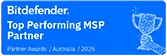 Bitdefender Partner Awards 2025: Top Performing MSP Partner, Australia
